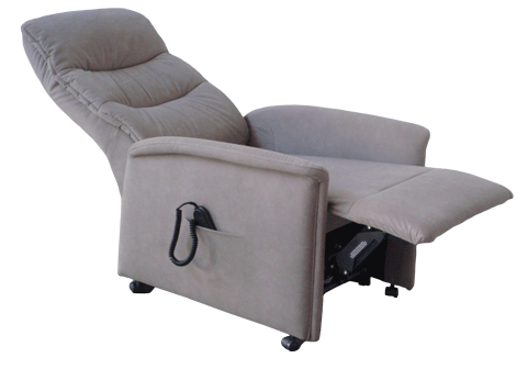 Sessel mit Aufstehhilfe Modell 25 in Liegeposition